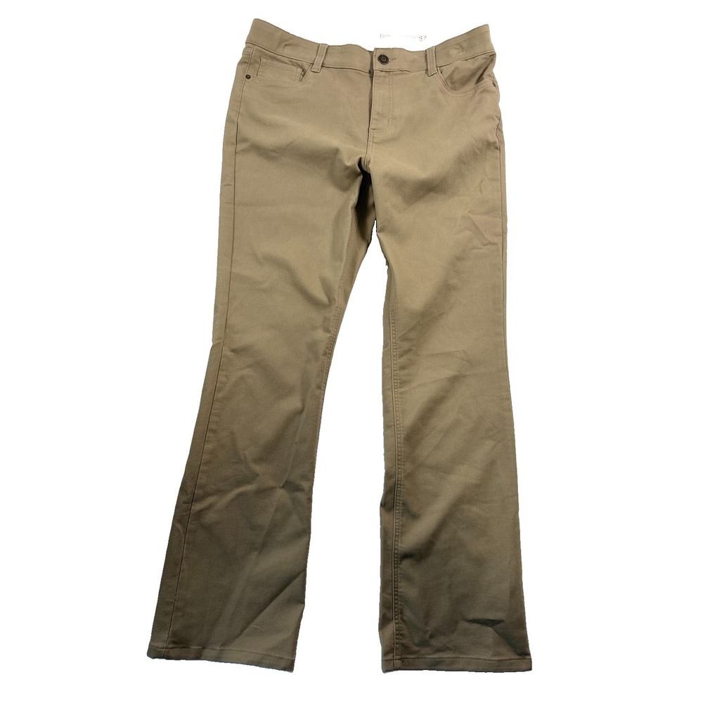 Liz Claiborne Women Pants 6 Tan Bootcut Sara Mid-Rise Stretch Portobello Comfy